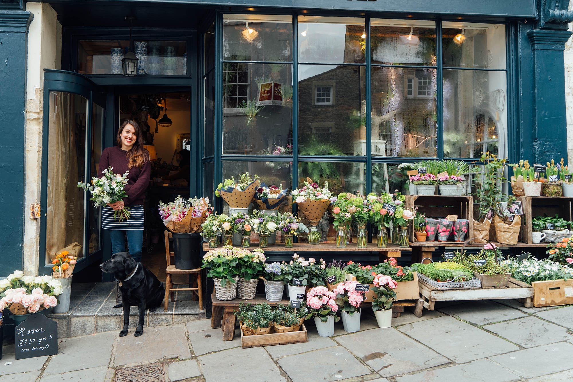 Grace Salter Haskins Bramble & Wild Running a High Street Florist Shop